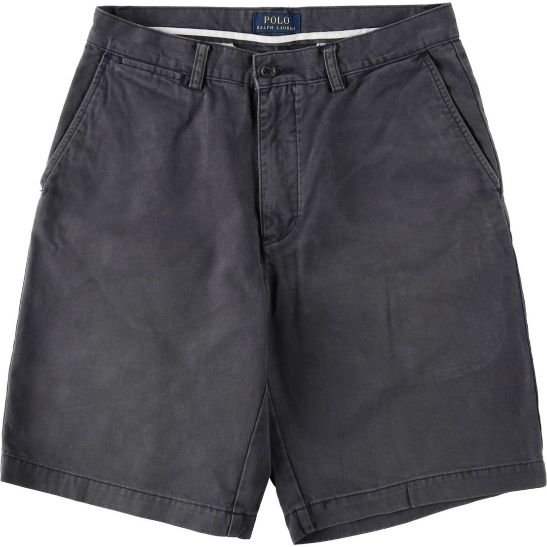 Ralph Lauren POLO RALPH LAUREN Chino Shorts Shorts Men's W31 equivalent cotton navy blue type Vintage Second Hand
