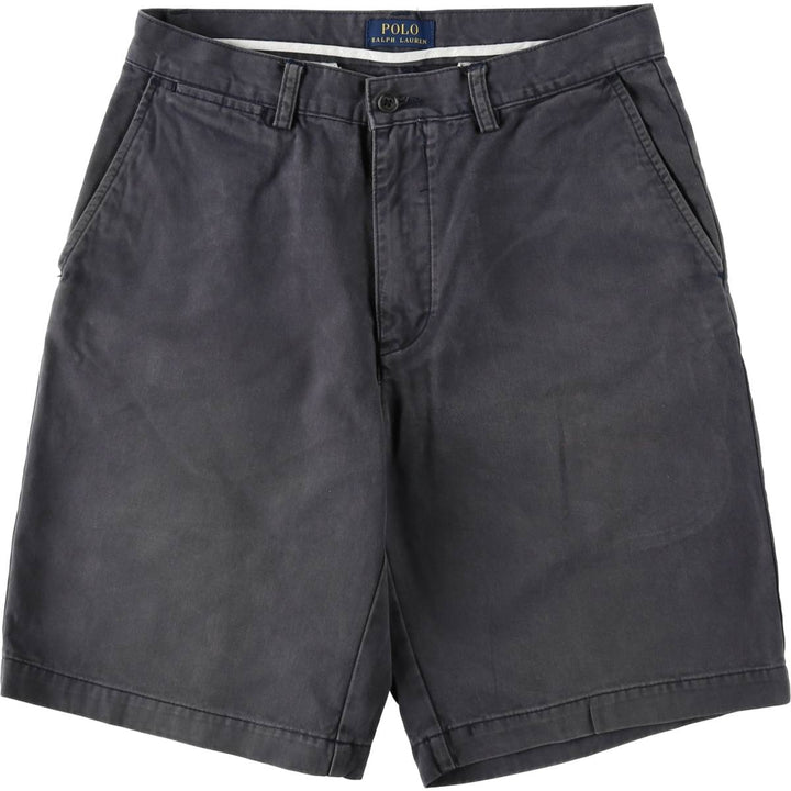 Ralph Lauren POLO RALPH LAUREN Chino Shorts Shorts Men's W31 equivalent cotton navy blue type Vintage Second Hand