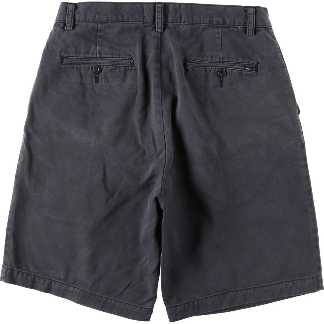 Ralph Lauren POLO RALPH LAUREN Chino Shorts Shorts Men's W31 equivalent cotton navy blue type Vintage Second Hand