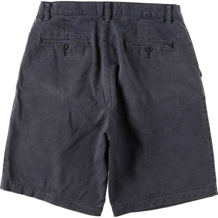 Ralph Lauren POLO RALPH LAUREN Chino Shorts Shorts Men's W31 equivalent cotton navy blue type Vintage Second Hand