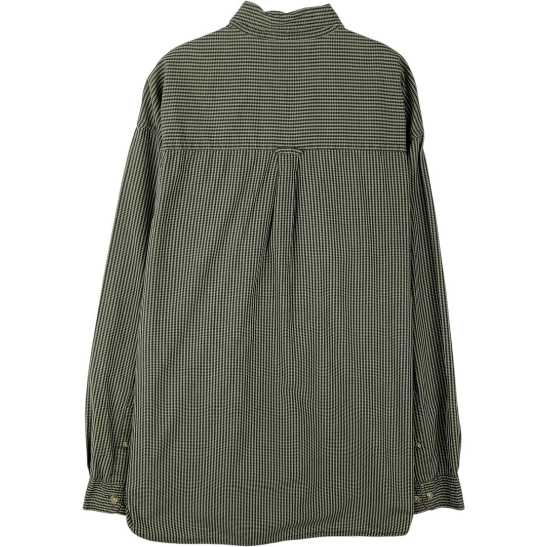 90s-00'S Vintage Columbia Long Sleeve Button-Down Check Shirt, Men's XL cotton green type Vintage Second Hand