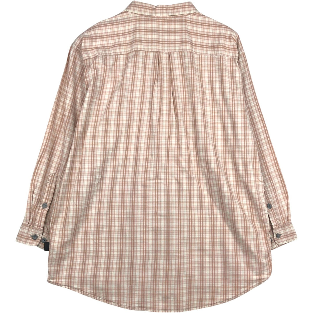 Patagonia Organic Cotton 53837FA17 Long-Sleeve Cotton Check Shirt, Men's Size XL (approx.) Organic cotton pink type Vintage Second Hand