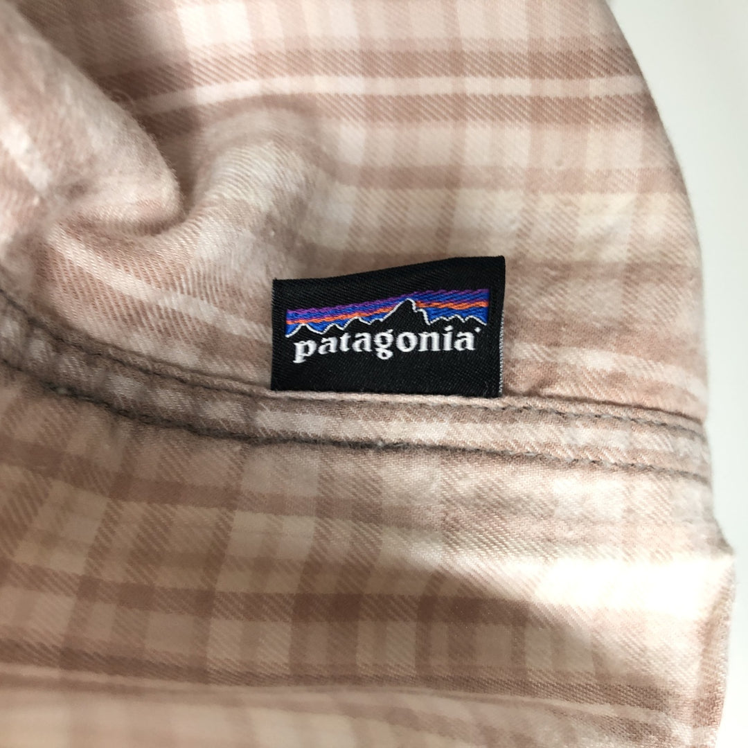 Patagonia Organic Cotton 53837FA17 Long-Sleeve Cotton Check Shirt, Men's Size XL (approx.) Organic cotton pink type Vintage Second Hand