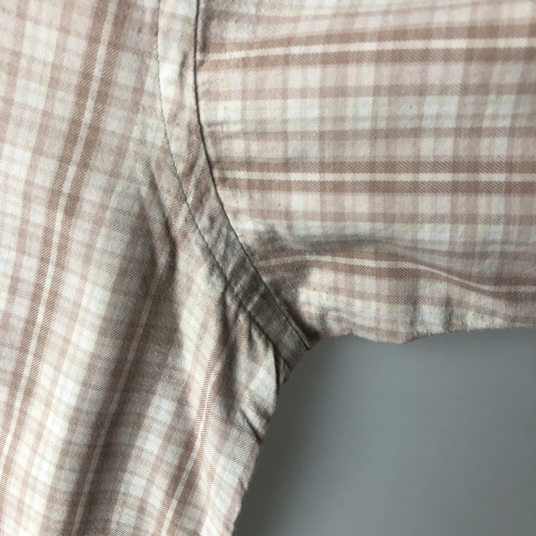 Patagonia Organic Cotton 53837FA17 Long-Sleeve Cotton Check Shirt, Men's Size XL (approx.) Organic cotton pink type Vintage Second Hand