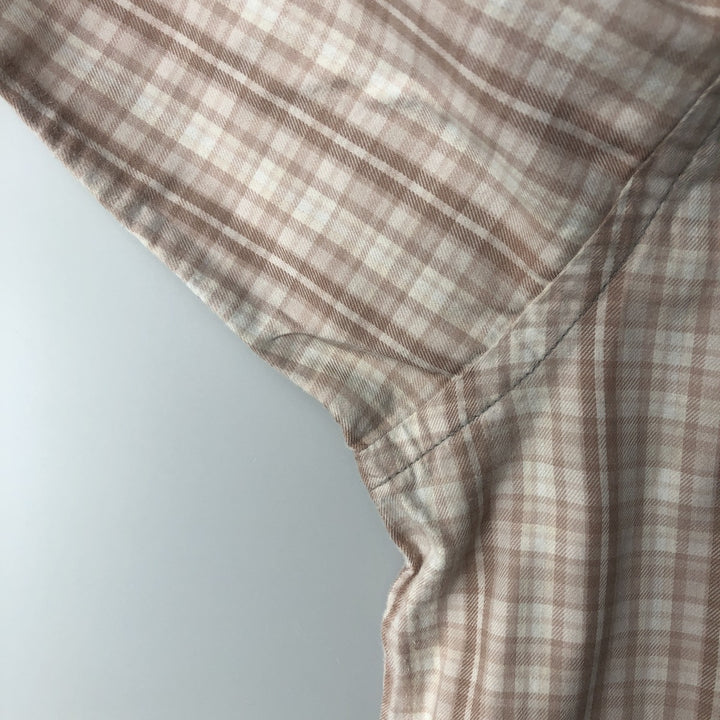 Patagonia Organic Cotton 53837FA17 Long-Sleeve Cotton Check Shirt, Men's Size XL (approx.) Organic cotton pink type Vintage Second Hand