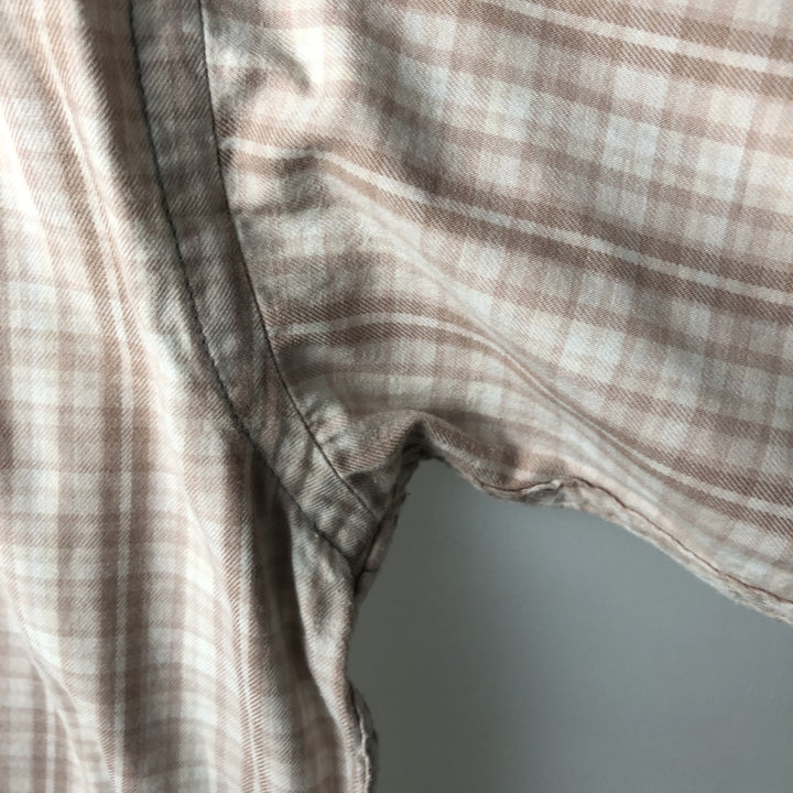 Patagonia Organic Cotton 53837FA17 Long-Sleeve Cotton Check Shirt, Men's Size XL (approx.) Organic cotton pink type Vintage Second Hand