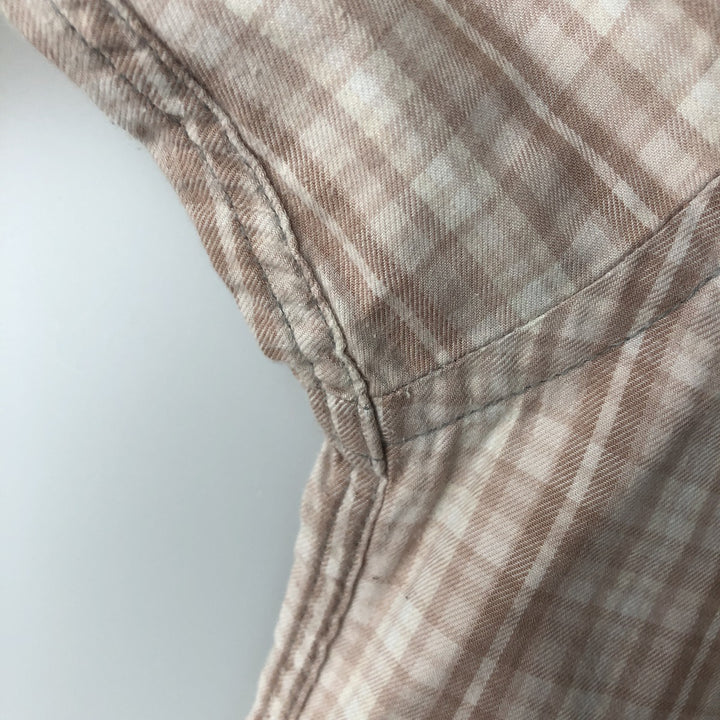 Patagonia Organic Cotton 53837FA17 Long-Sleeve Cotton Check Shirt, Men's Size XL (approx.) Organic cotton pink type Vintage Second Hand