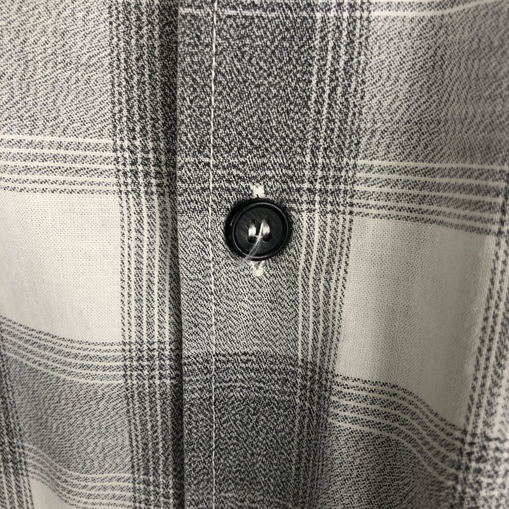 90'S GAP Vintage Long Sleeve Button-Down Check Shirt, Men's XL cotton white type Vintage Second Hand