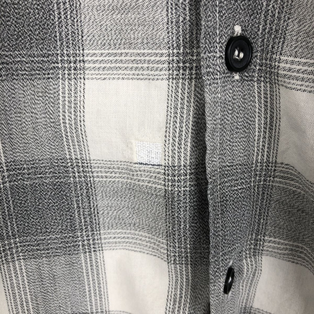 90'S GAP Vintage Long Sleeve Button-Down Check Shirt, Men's XL cotton white type Vintage Second Hand