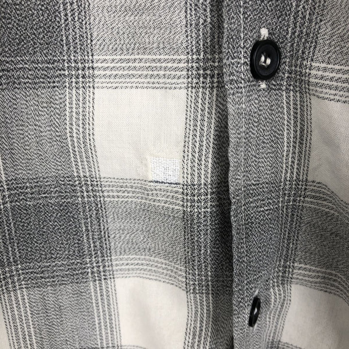 90'S GAP Vintage Long Sleeve Button-Down Check Shirt, Men's XL cotton white type Vintage Second Hand
