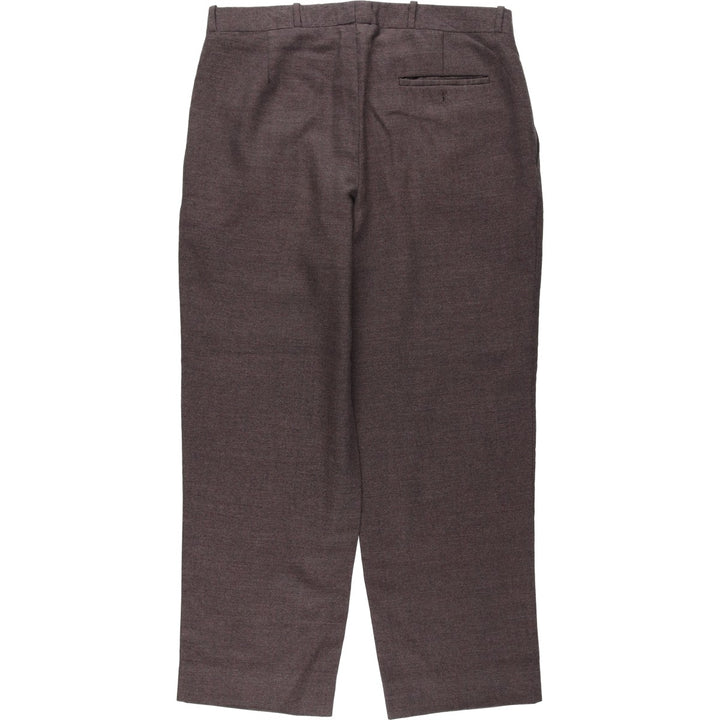 PIRAMIDE Two-Pleat Wool Trousers, Men's Size W35 (approx.) wool brown type Vintage Second Hand