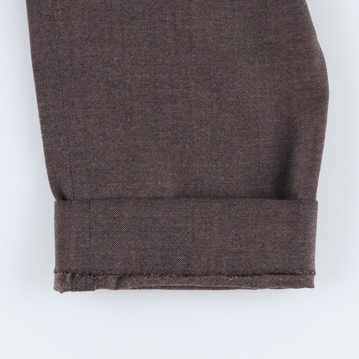 PIRAMIDE Two-Pleat Wool Trousers, Men's Size W35 (approx.) wool brown type Vintage Second Hand
