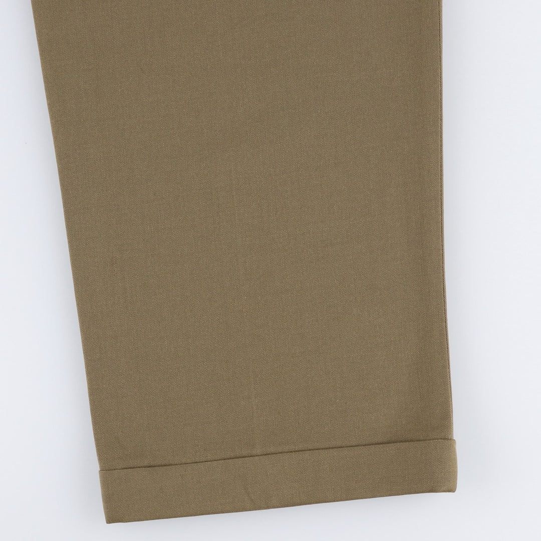 Corbin Nordstrom two-pleat wide-leg trousers, made in the USA, men's size W32 (approx.). unclear Khaki type beige Vintage Second Hand