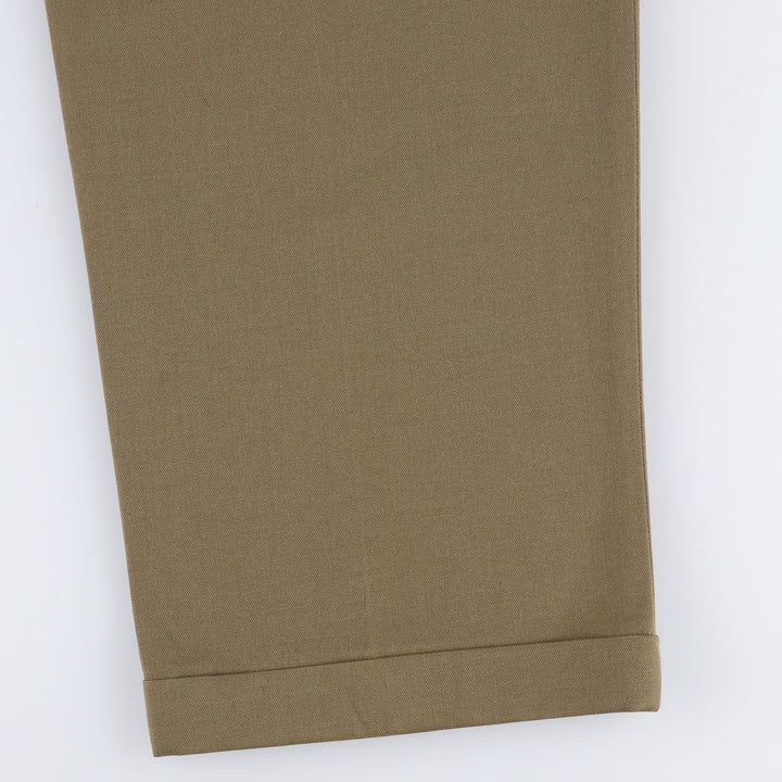 Corbin Nordstrom two-pleat wide-leg trousers, made in the USA, men's size W32 (approx.). unclear Khaki type beige Vintage Second Hand