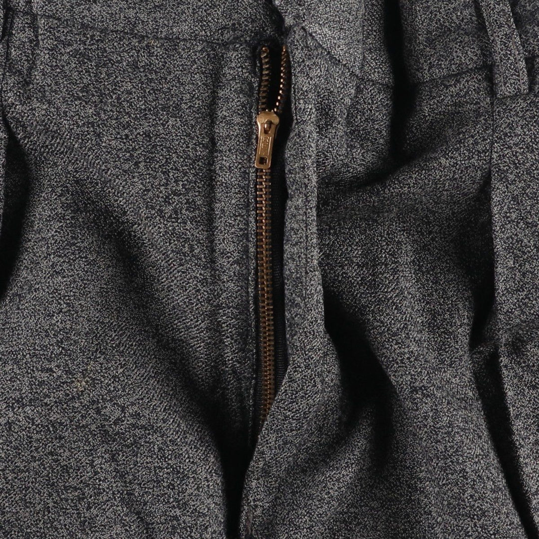 80s-90'S Baronet Two-Pleat Wool Trousers, Men's Size W34 (approx.), Vintage wool gray type Vintage Second Hand