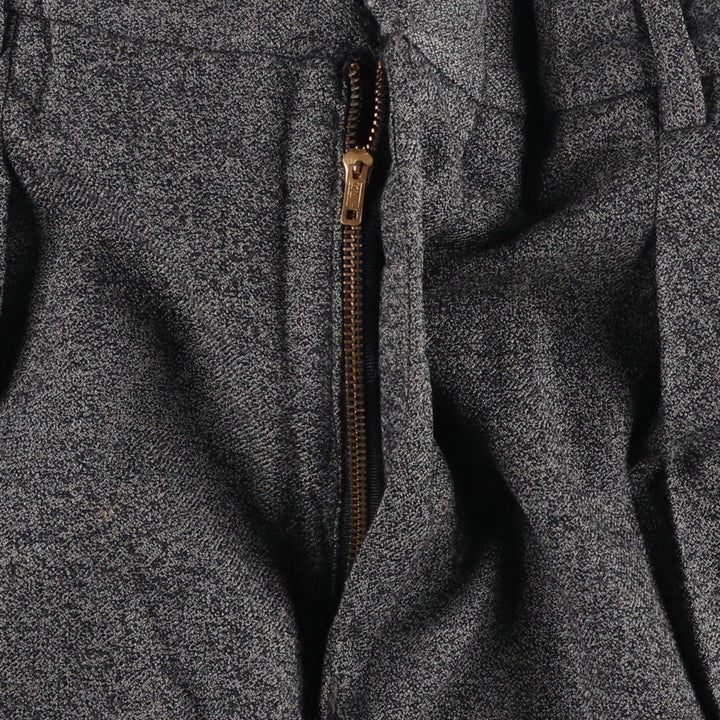 80s-90'S Baronet Two-Pleat Wool Trousers, Men's Size W34 (approx.), Vintage wool gray type Vintage Second Hand