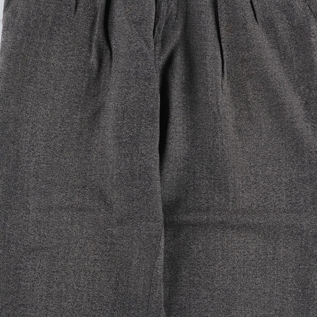80s-90'S Baronet Two-Pleat Wool Trousers, Men's Size W34 (approx.), Vintage wool gray type Vintage Second Hand