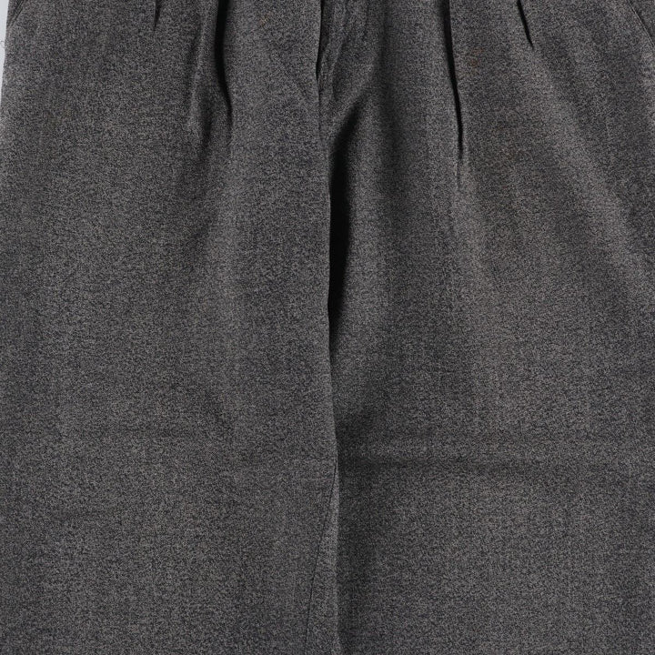 80s-90'S Baronet Two-Pleat Wool Trousers, Men's Size W34 (approx.), Vintage wool gray type Vintage Second Hand