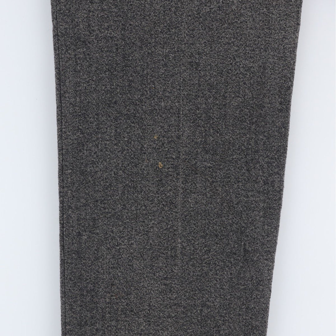 80s-90'S Baronet Two-Pleat Wool Trousers, Men's Size W34 (approx.), Vintage wool gray type Vintage Second Hand