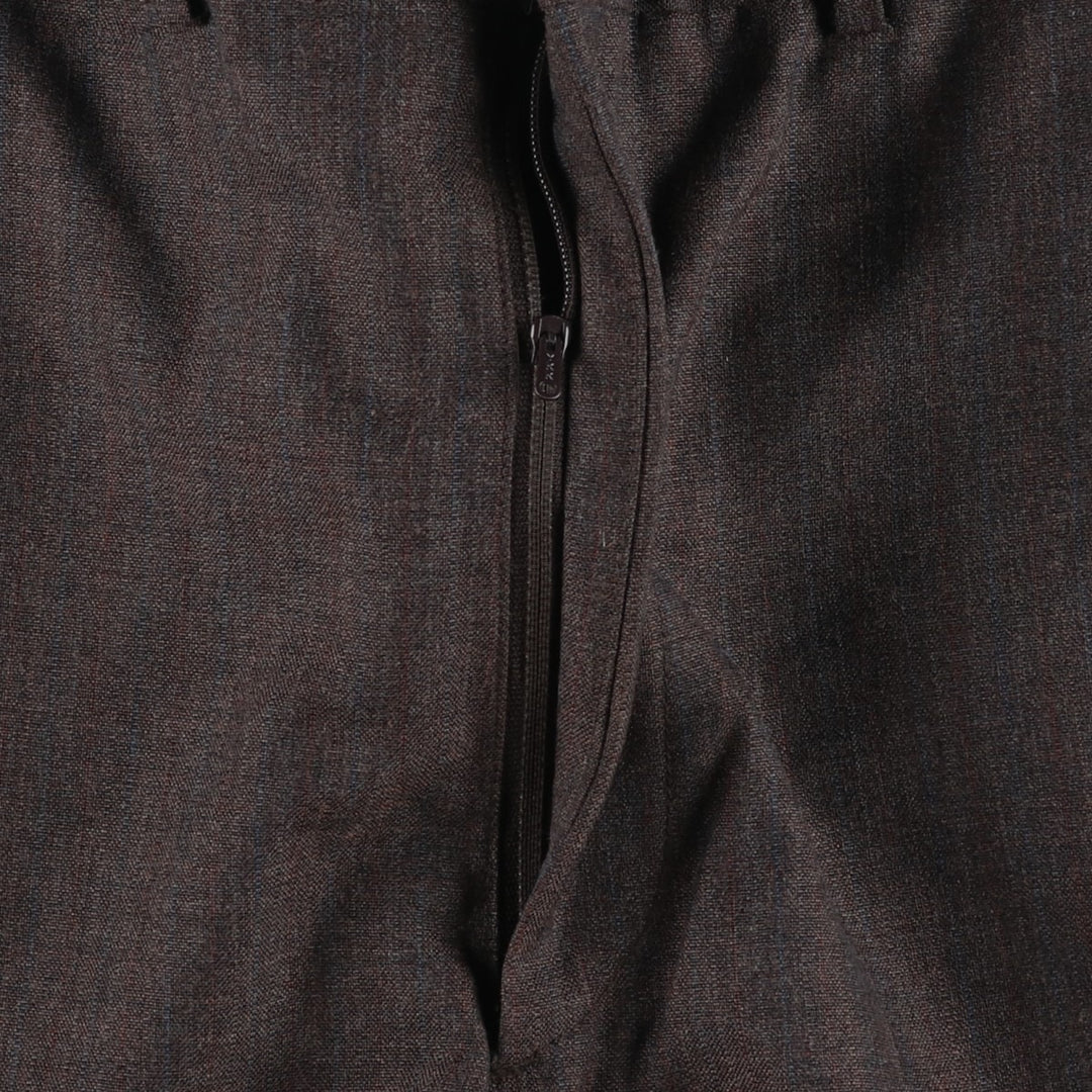 1980s-era striped pattern slacks pants, men's size W32 (approx.), vintage. unclear brown type Vintage Second Hand