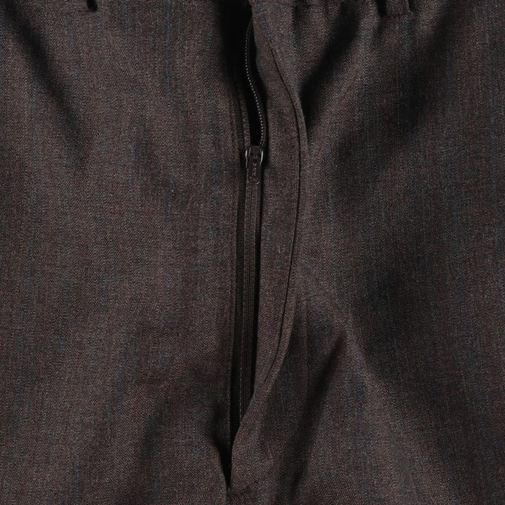 1980s-era striped pattern slacks pants, men's size W32 (approx.), vintage. unclear brown type Vintage Second Hand