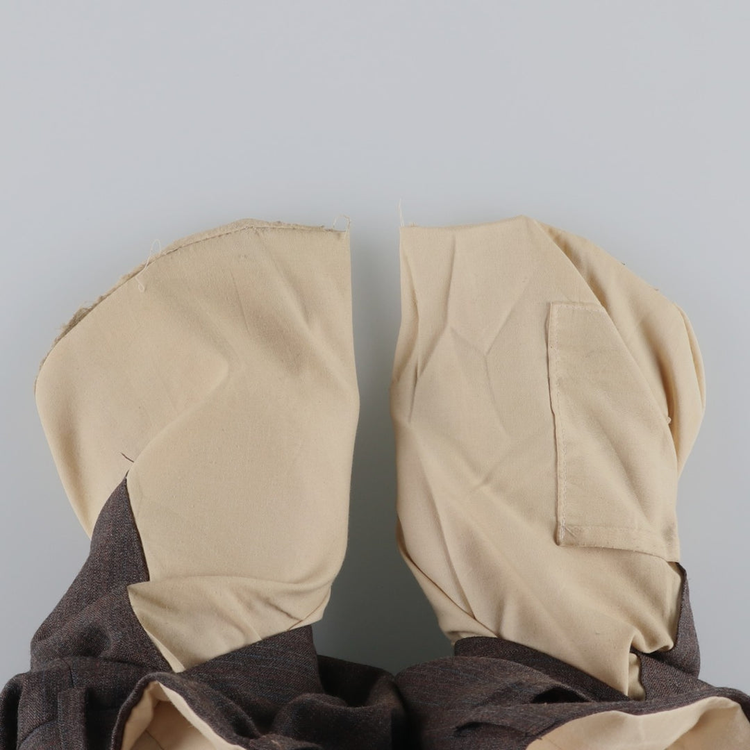 1980s-era striped pattern slacks pants, men's size W32 (approx.), vintage. unclear brown type Vintage Second Hand