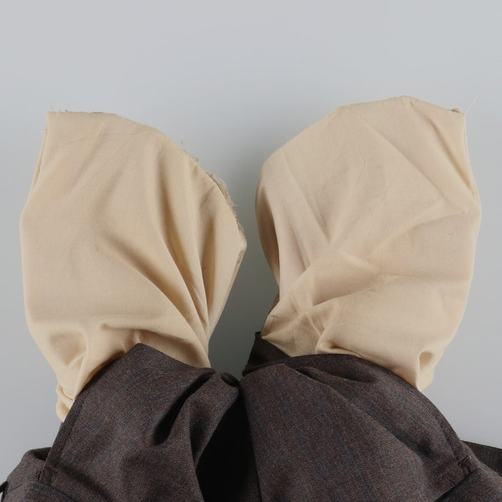1980s-era striped pattern slacks pants, men's size W32 (approx.), vintage. unclear brown type Vintage Second Hand
