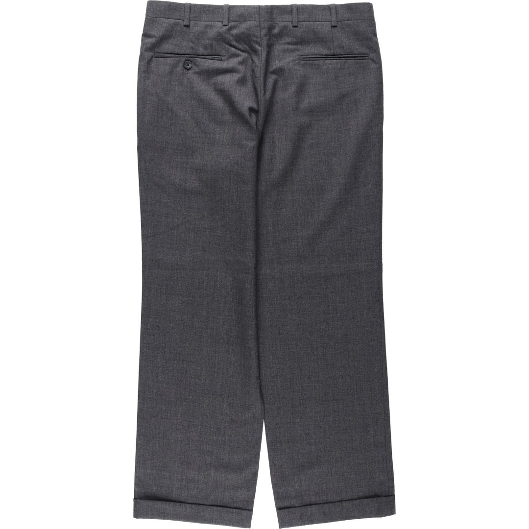 ~1990'S NORDSTROM Wool Pants, Slacks, Made in USA, Men's W35 (approx.), Vintage wool gray type Vintage Second Hand