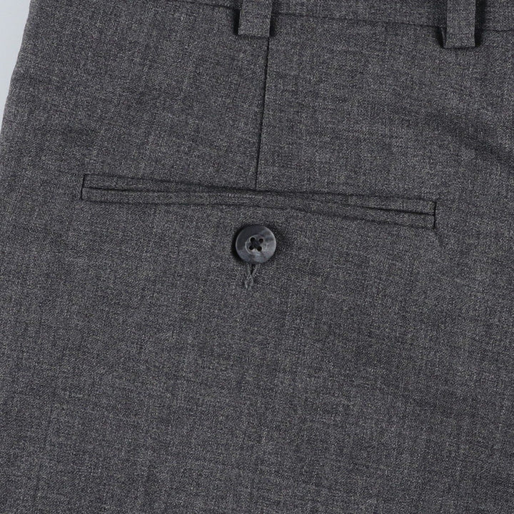 ~1990'S NORDSTROM Wool Pants, Slacks, Made in USA, Men's W35 (approx.), Vintage wool gray type Vintage Second Hand