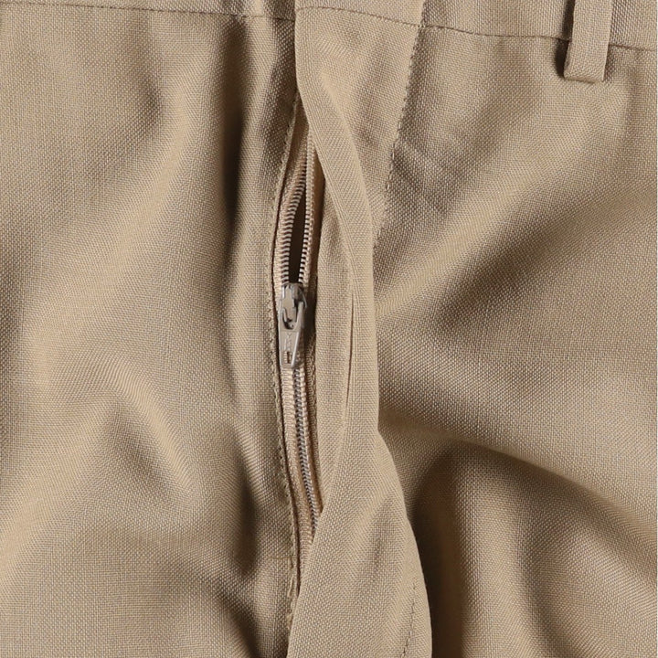 Vintage 80s-90'S TOWNCRAFT wide-leg slacks, men's size 34 (approx.) polyester Beige type Vintage Second Hand