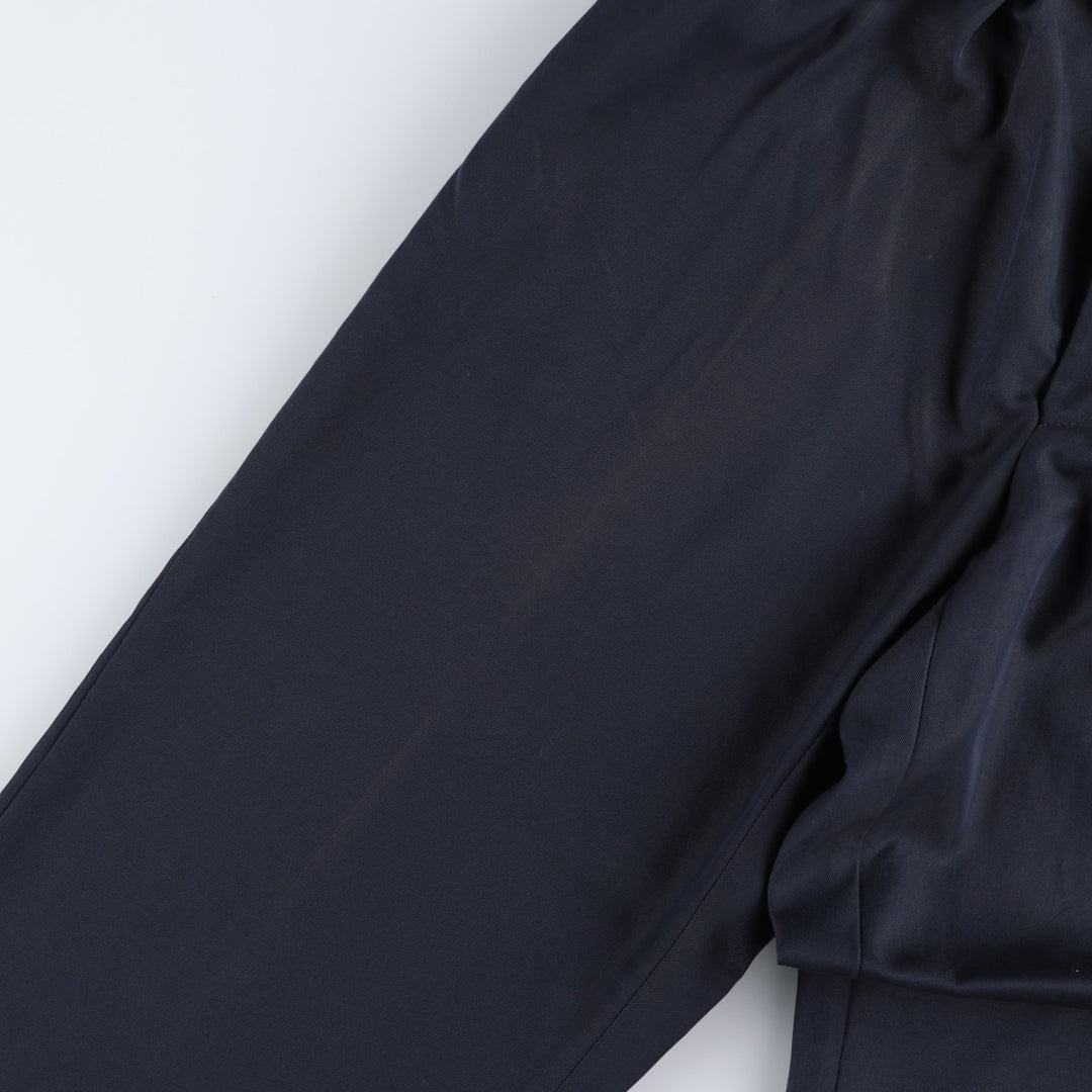Berle Three-Pleat Slacks Pants, Made in USA, Men's Size W31 (approx.) unclear navy blue type Vintage Second Hand