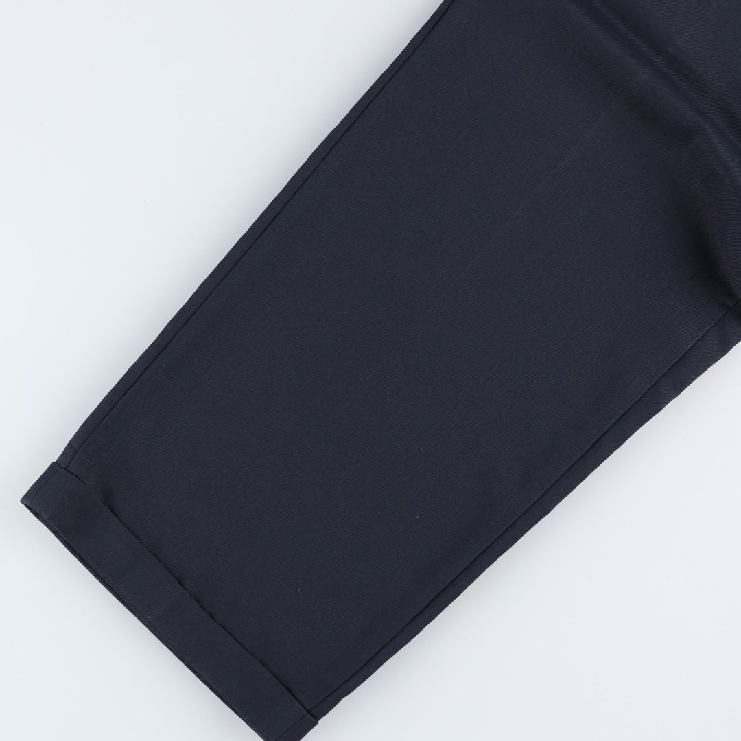 Berle Three-Pleat Slacks Pants, Made in USA, Men's Size W31 (approx.) unclear navy blue type Vintage Second Hand