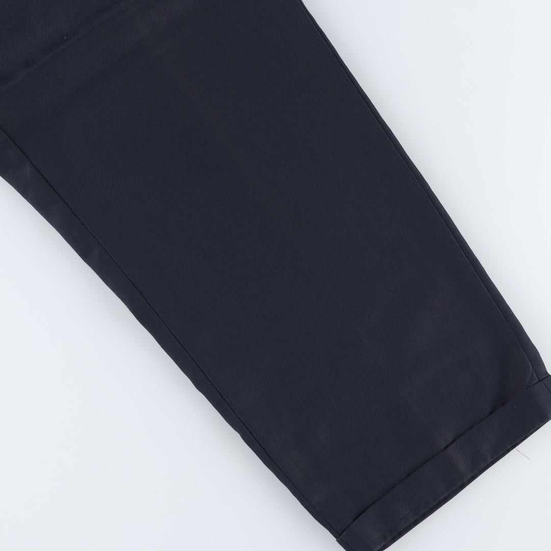 Berle Three-Pleat Slacks Pants, Made in USA, Men's Size W31 (approx.) unclear navy blue type Vintage Second Hand