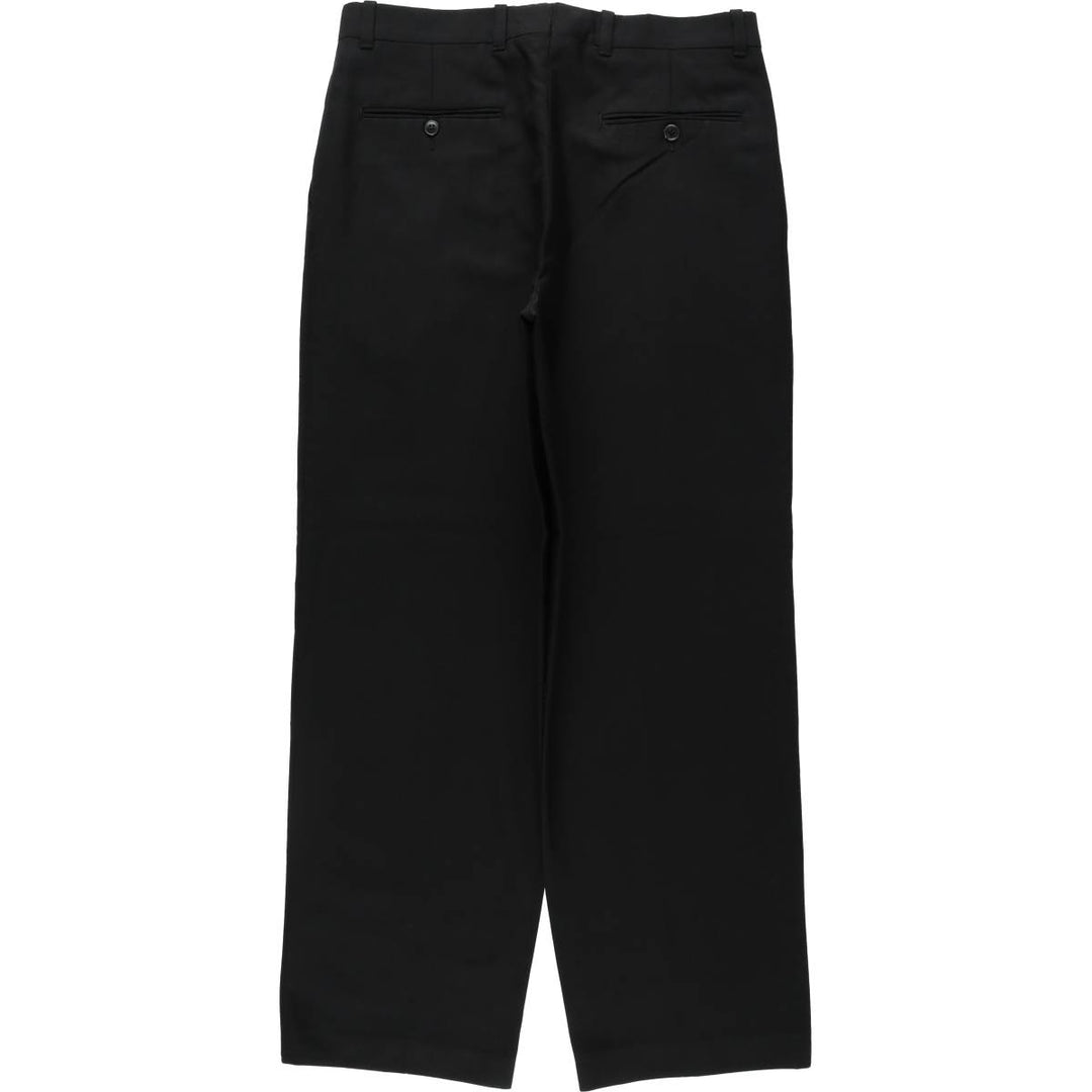 WOOLTOUCH Two-Pleat Slacks, Made in Canada, Men's W32 (approx.), Vintage unclear black type Vintage Second Hand