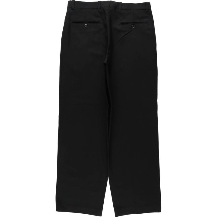 WOOLTOUCH Two-Pleat Slacks, Made in Canada, Men's W32 (approx.), Vintage unclear black type Vintage Second Hand