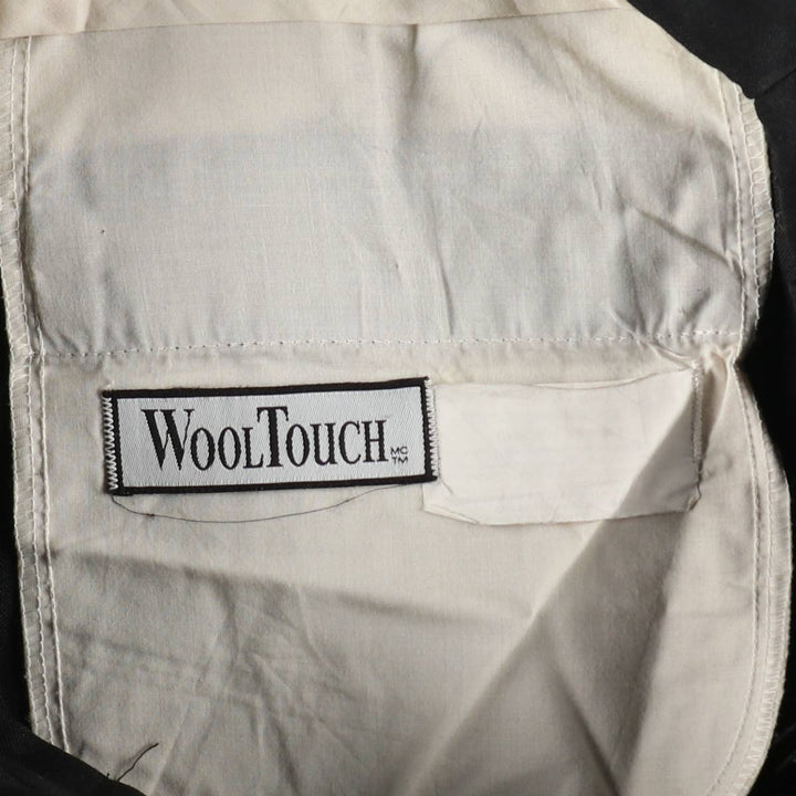 WOOLTOUCH Two-Pleat Slacks, Made in Canada, Men's W32 (approx.), Vintage unclear black type Vintage Second Hand