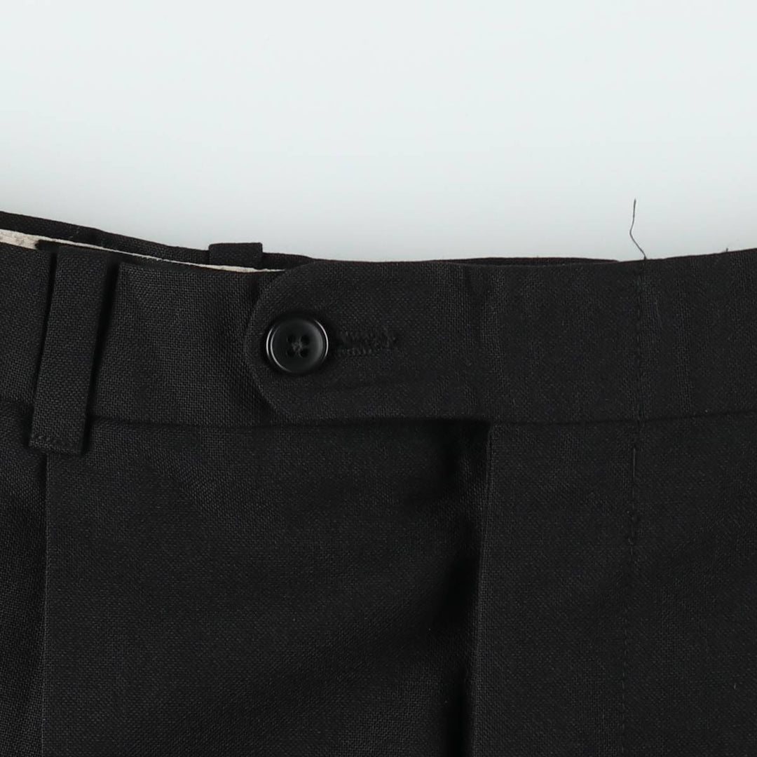 WOOLTOUCH Two-Pleat Slacks, Made in Canada, Men's W32 (approx.), Vintage unclear black type Vintage Second Hand