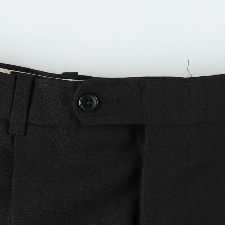WOOLTOUCH Two-Pleat Slacks, Made in Canada, Men's W32 (approx.), Vintage unclear black type Vintage Second Hand