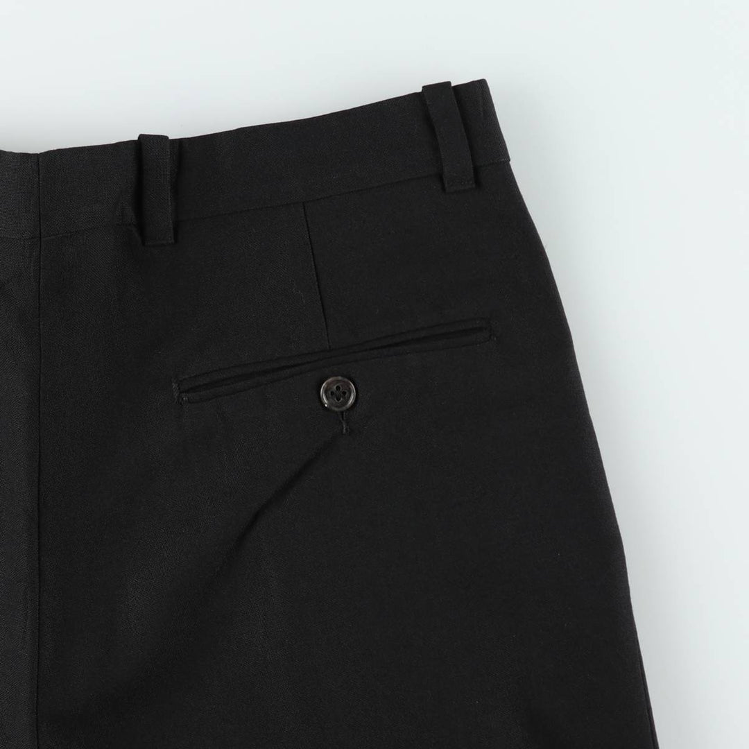 WOOLTOUCH Two-Pleat Slacks, Made in Canada, Men's W32 (approx.), Vintage unclear black type Vintage Second Hand