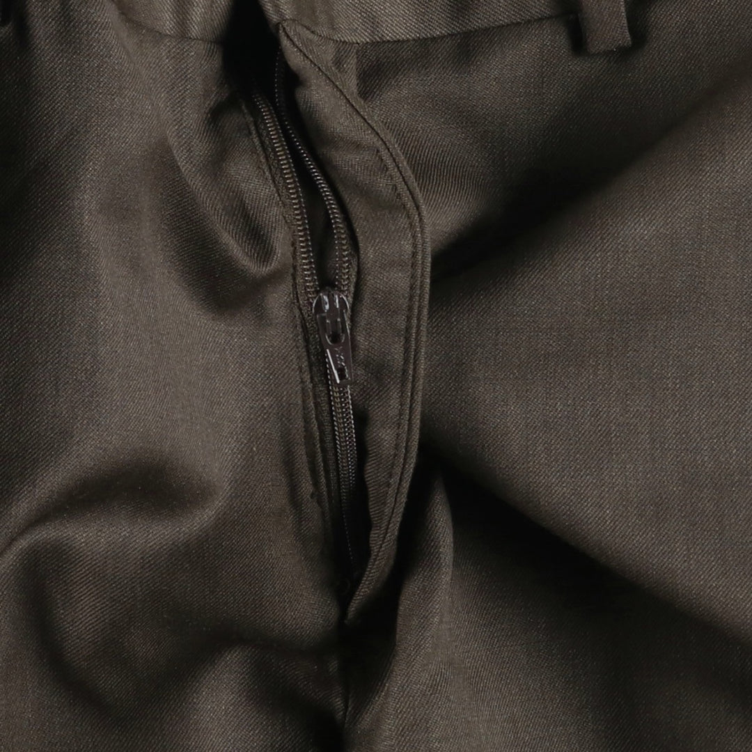2000'S Banana Republic wool trousers/slacks, men's size W35 (approx.) wool Khaki type brown Vintage Second Hand