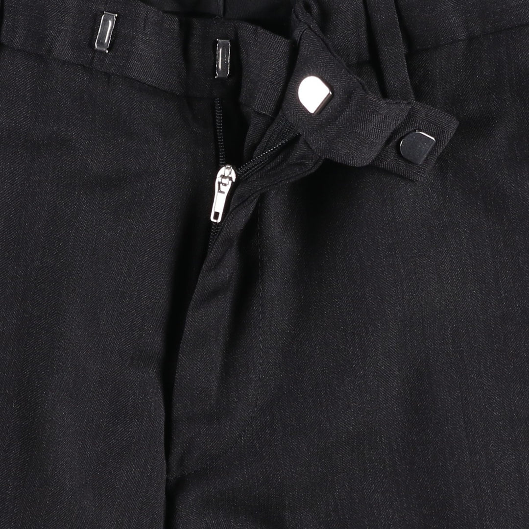 Hugo Boss wool trousers, men's size W35 (approx.) wool black type Vintage Second Hand