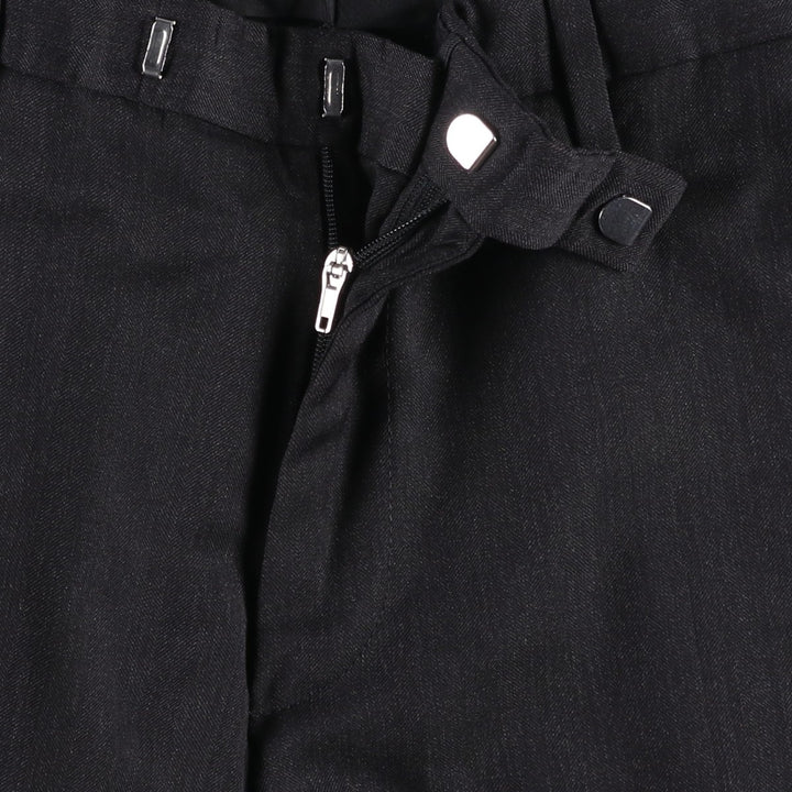 Hugo Boss wool trousers, men's size W35 (approx.) wool black type Vintage Second Hand