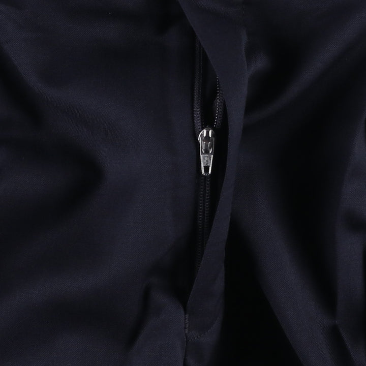 Ralph Lauren LAUREN Two-pleat wool trousers/slacks, made in Canada, men's size W35 (approx.) wool navy blue type Vintage Second Hand