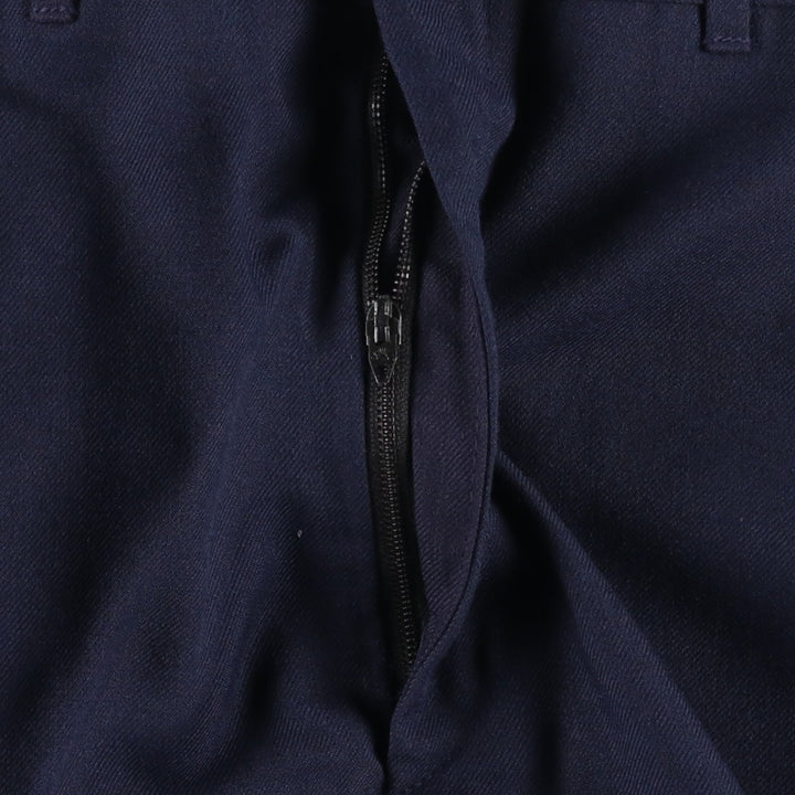 ~1980'S HAGGAR Slacks Wide Pants Men's W33 equivalent Vintage unclear navy blue type Vintage Second Hand
