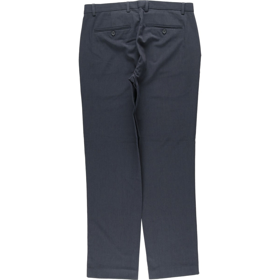 00s~ Calvin Klein slacks for men, size W34 polyester gray type Vintage Second Hand