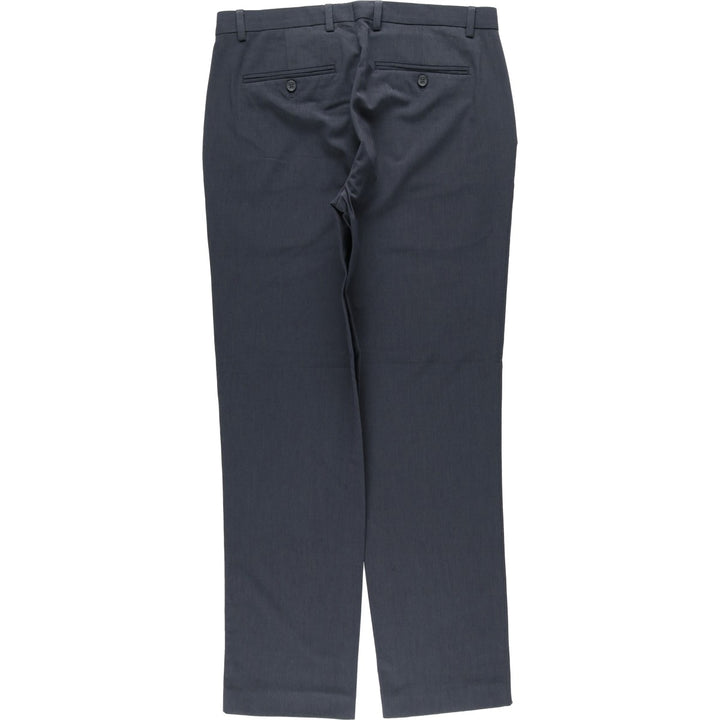 00s~ Calvin Klein slacks for men, size W34 polyester gray type Vintage Second Hand