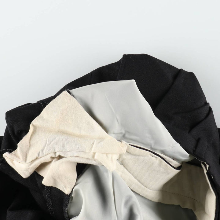 Ralph Lauren LAUREN Lauren Two-pleat wool pants slacks for men, equivalent to W35 wool black type Vintage Second Hand