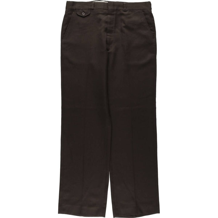 70s-80'S HAGGAR slacks pants, made in USA, men's size W35 equivalent, vintage. unclear brown type Vintage Second Hand