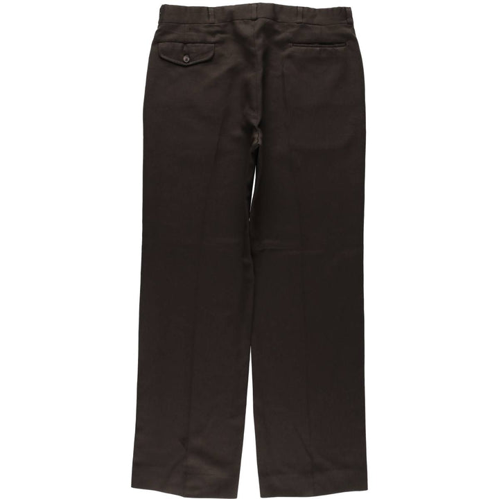 70s-80'S HAGGAR slacks pants, made in USA, men's size W35 equivalent, vintage. unclear brown type Vintage Second Hand