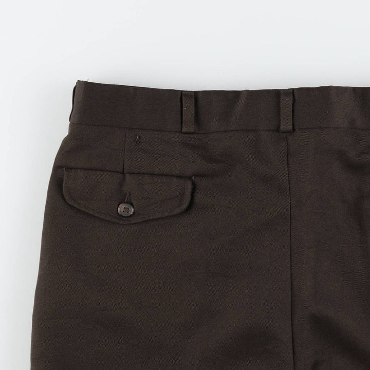 70s-80'S HAGGAR slacks pants, made in USA, men's size W35 equivalent, vintage. unclear brown type Vintage Second Hand